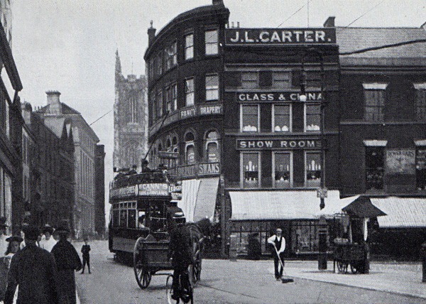 Irongate from Market Head Derby 64 - Old Photos of Derby