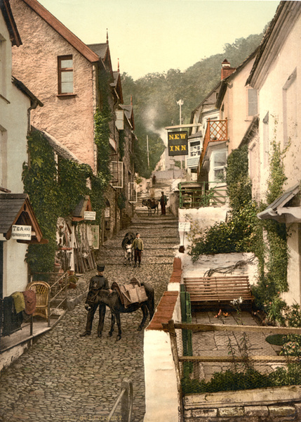 Clovelly Up a Long 4 - Old Photos of Clovelly