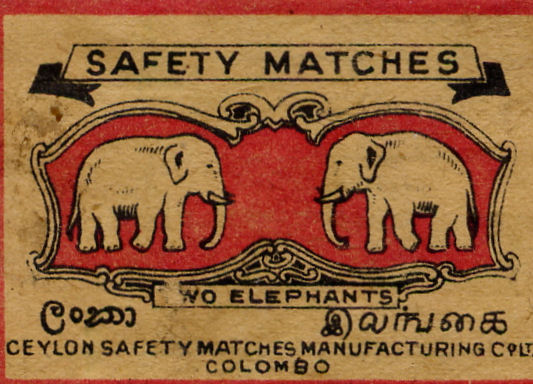 Matchbox Ceylon 46 - Old Matchbox Labels