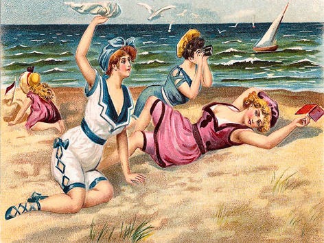 Victorian Beach Scene 18 - Edwardian Beach Scenes