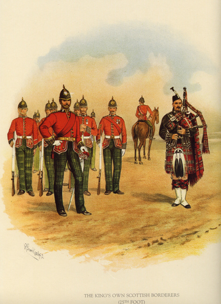 The Kings Own Scottish Borderers 7 - Old Scottish Regiments and Uniforms