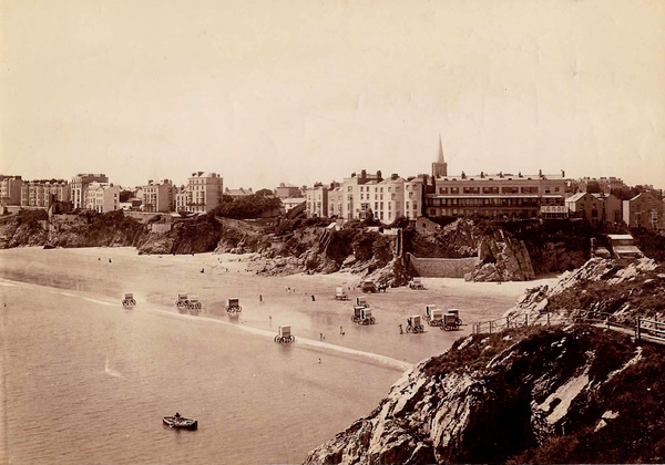 Tenby South Sands 4 - Old Photos of Tenby