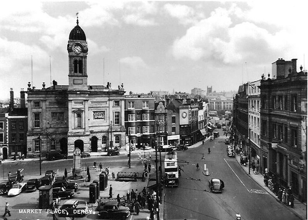 Derby Market Place 3 - Old Photos of Derby
