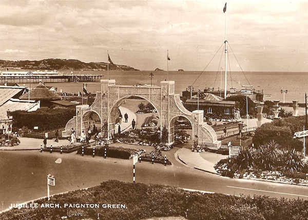 Paignton Jubilee Arch Paignton Green 8 - Old Photos of Paignton