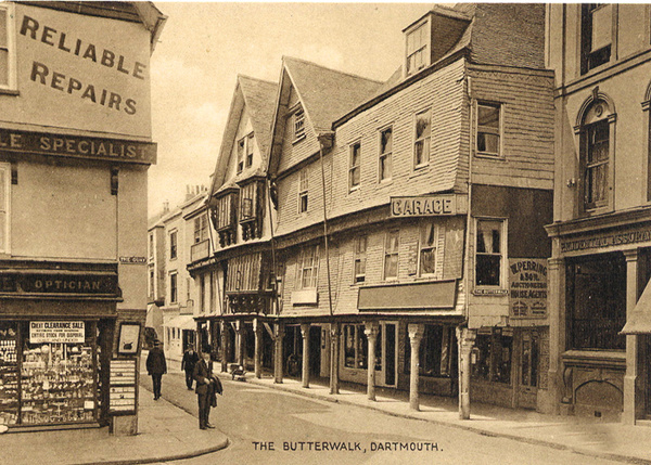 Dartmouth Butterwalk 1 - Old Photos of Dartmouth