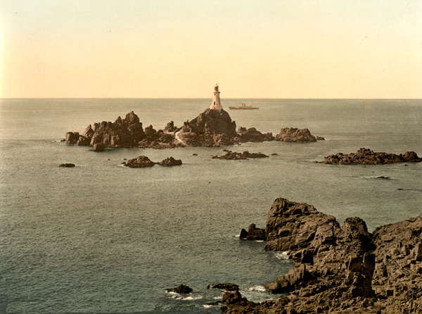 Jersey Corbiere Lighthouse 5 - Old Photos of Jersey