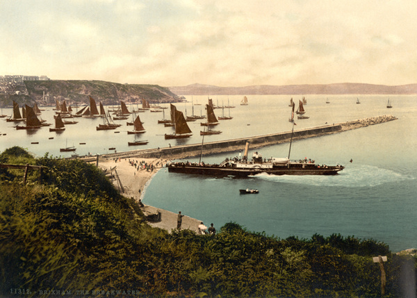 Brixham Breakwater 3 - Old Photos of Brixham