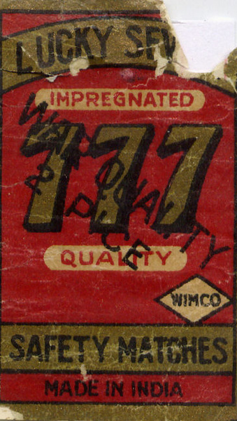 Matchbox India 27 - Old Matchbox Labels