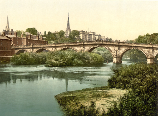 Shrewsbury English Bridge 1 - Old Photos of Shrewsbury