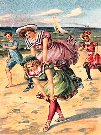 Victorian Beach Scene 33 - Edwardian Beach Scenes