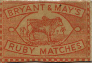 Matchbox English 12 - Old Matchbox Labels