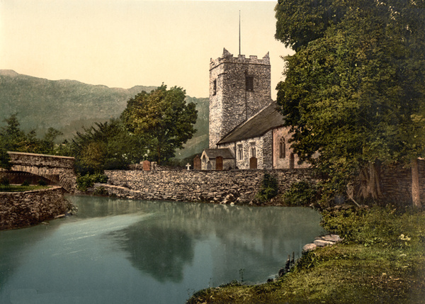 Lake District Grasmere Church 31 - Old Photos of Lake District