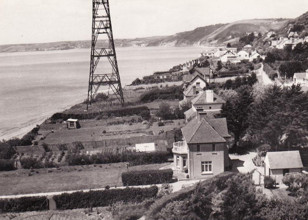Downderry World War 2 radar mast 2 - Old Photos of Downderry