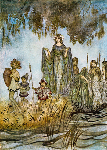 Sabrina Rises Attended By Water Nymphs 29 - Fairies,Pixies,Elves