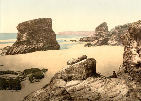 Carnewas- Bedruthan Steps Cornwall  2 - Old Photos of Newquay