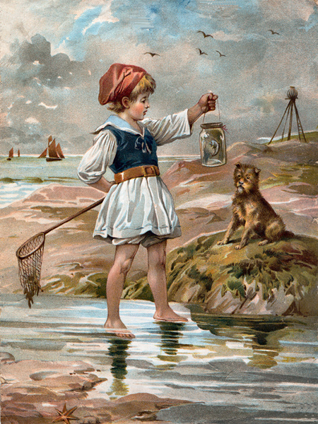 Victorian Beach Scene 1 - Edwardian Beach Scenes