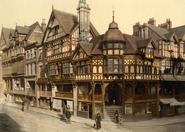 Chester Cross and Rows 5 - Old Photos of Chester