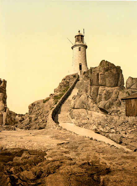 Jersey Corbiere Lighthouse  7 - Old Photos of Jersey