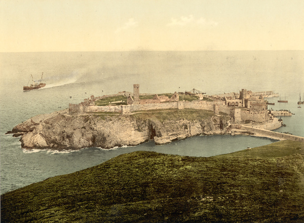 Isle of Man Peel Castle 1 - Old Photos of Peel