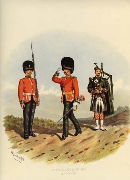 Royal Scots Fusiliers 3 - Old Scottish Regiments and Uniforms