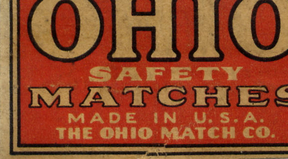 Matchbox USA 47 - Old Matchbox Labels