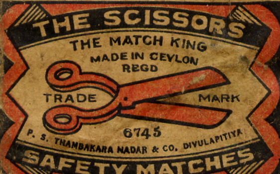 Matchbox Ceylon 65 - Old Matchbox Labels