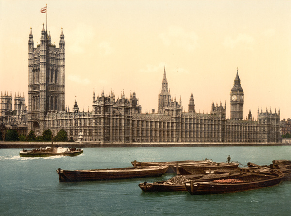 London Houses of Parliament 4 - Old Photos of London