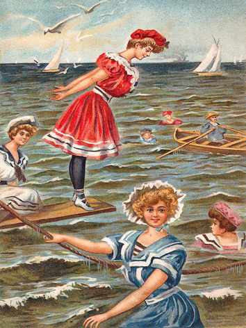 Victorian Beach Scene 2 - Edwardian Beach Scenes