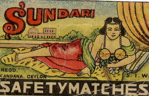Matchbox Ceylon 83 - Old Matchbox Labels
