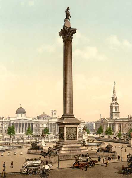 London Trafalgar Square 17 - Old Photos of London