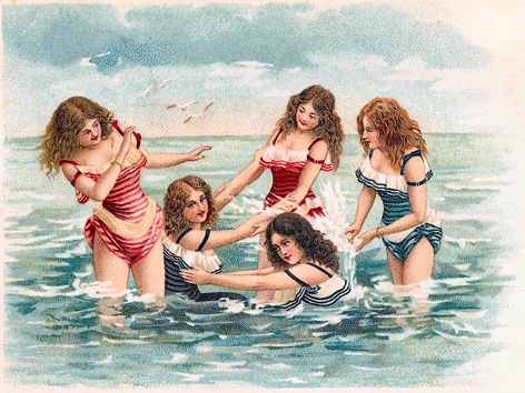 Victorian Beach Scene 35 - Edwardian Beach Scenes