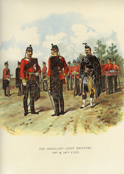 Highland Light Infantry 10 - Old Scottish Regiments and Uniforms