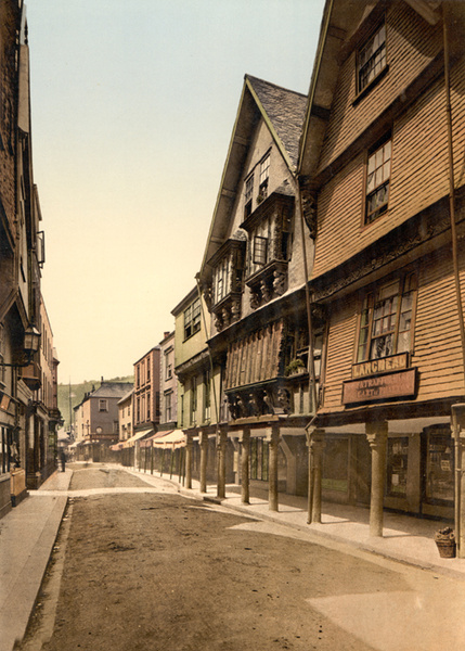 Dartmouth Butterwalk 8 - Old Photos of Dartmouth