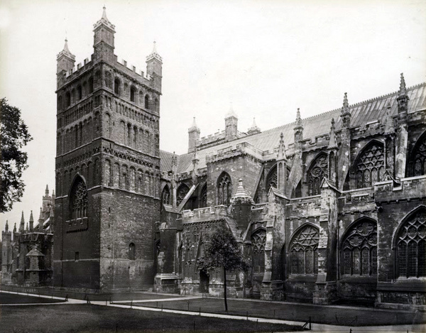 Exeter Cathedral 8 - Old Photos of Exeter