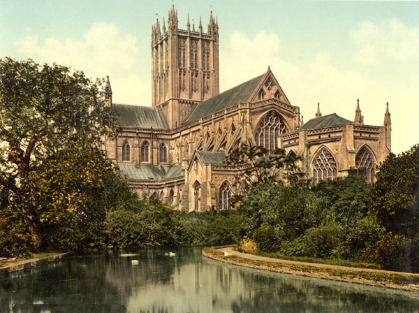 Wells Cathedral 1 - Old Photos of Wells