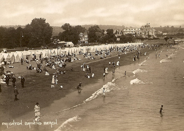 Paignton Bathing Beach 14 - Old Photos of Paignton