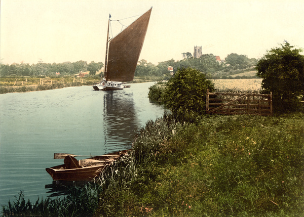 Norfolk Broads  Belaugh 2 - Old Photos of The Broads