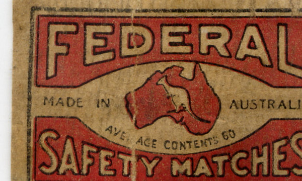 Matchbox Australia 81 - Old Matchbox Labels