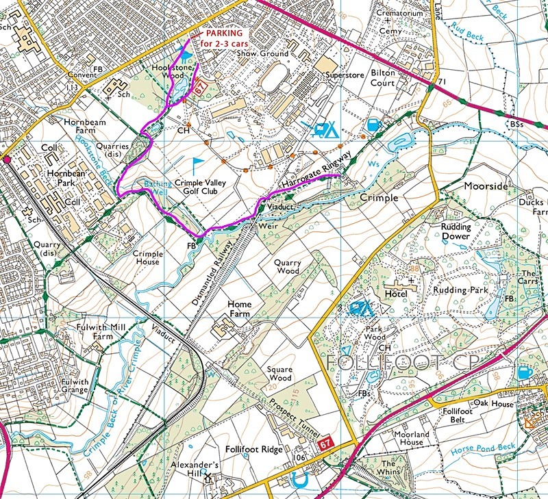 Hookstone Wood map - Photographic Walks in North Yorkshire 2018