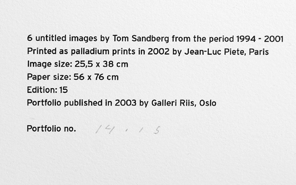  - Tom Sandberg