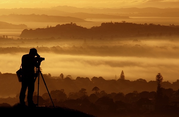 Photographer silhouette - Auckland