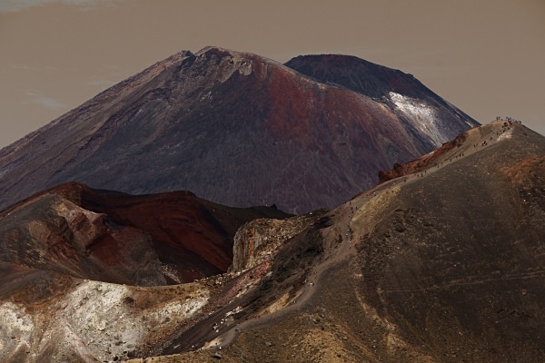 Descent from tongariro - North Island