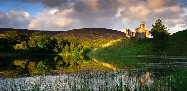 Morton Castle light - Southwest Scotland
