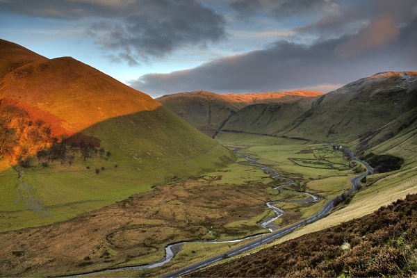 Dalveen pass from Stanebutt hill - Southwest Scotland