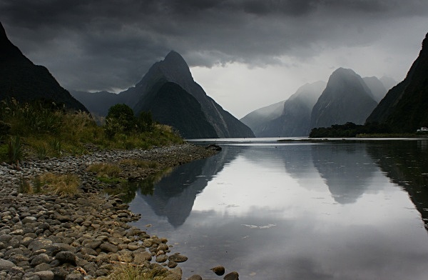 Storm approaching Milford Sound - South Island