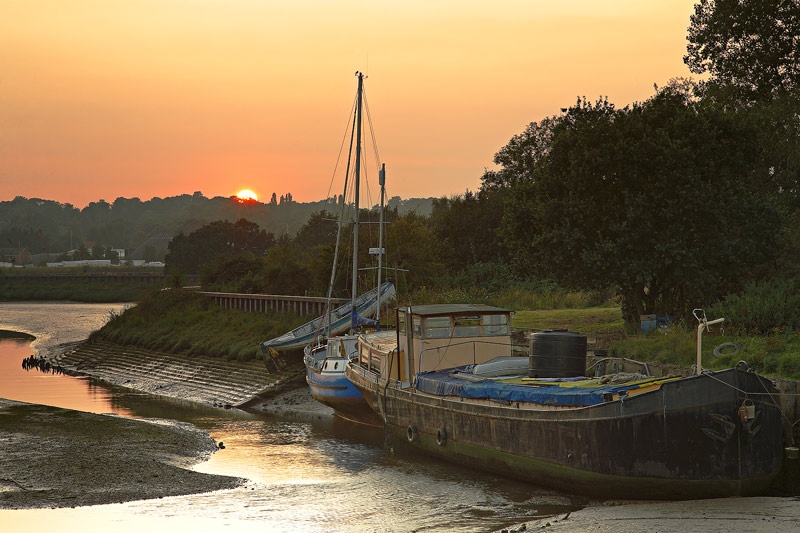 <center>Sunset at Wilford Bridge</center><br> - <font color=yellow>Suffolk</font>