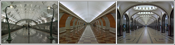 Moscow Metro Triptych - Triptych and Diptych