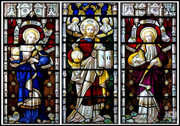 St Mary's Stained Glass Triptych - Triptych and Diptych