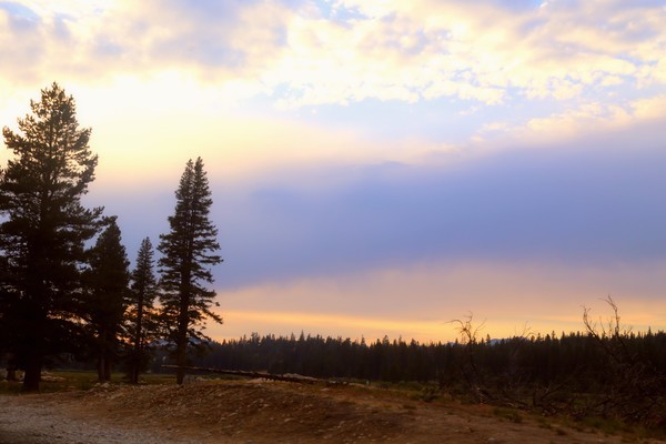 Tuolumne Meadows sun setting - California- Yosemite, Death Valley, and San Francisco