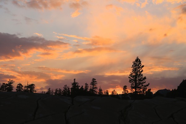 Olmstead Point Sunset - California- Yosemite, Death Valley, and San Francisco